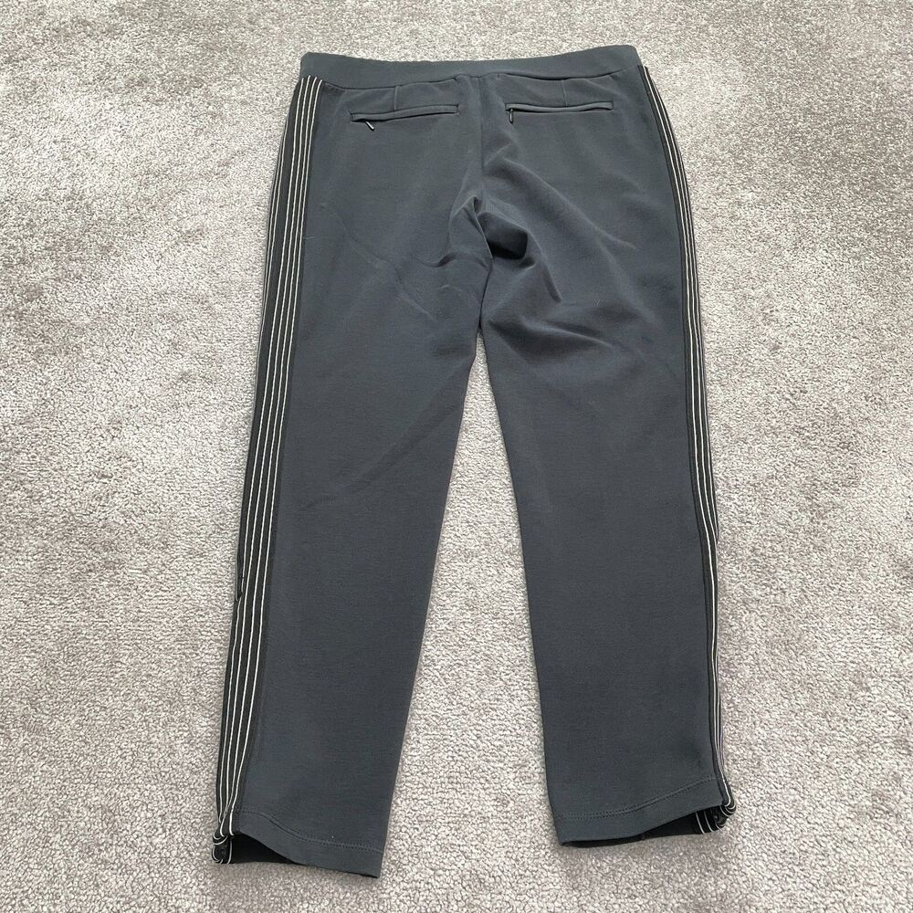 Athleta Black Track Pants with White Side Stripes - Picture 2 of 14